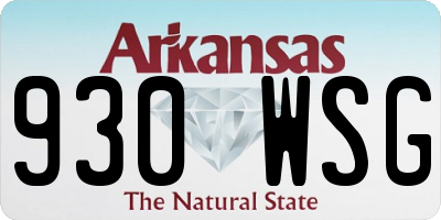 AR license plate 930WSG