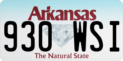 AR license plate 930WSI