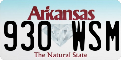 AR license plate 930WSM