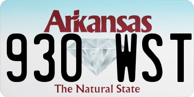 AR license plate 930WST