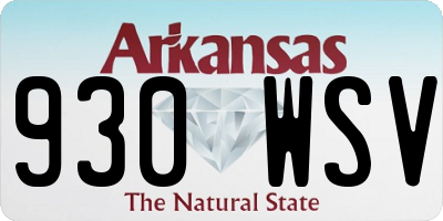 AR license plate 930WSV