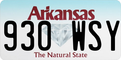 AR license plate 930WSY