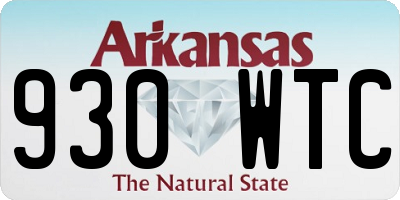 AR license plate 930WTC