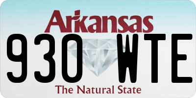 AR license plate 930WTE