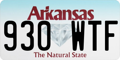 AR license plate 930WTF