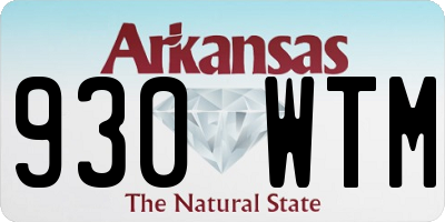 AR license plate 930WTM