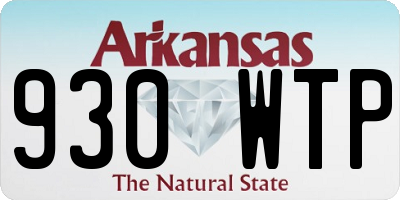 AR license plate 930WTP