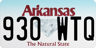 AR license plate 930WTQ