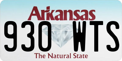 AR license plate 930WTS