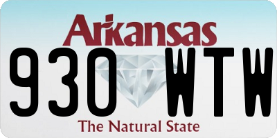 AR license plate 930WTW