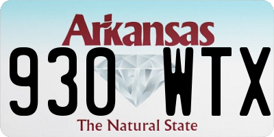 AR license plate 930WTX