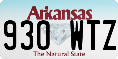 AR license plate 930WTZ