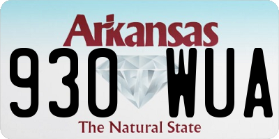 AR license plate 930WUA