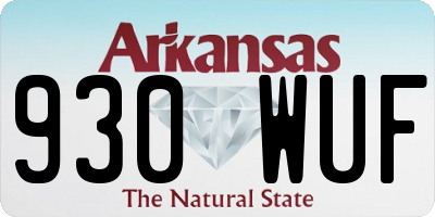 AR license plate 930WUF