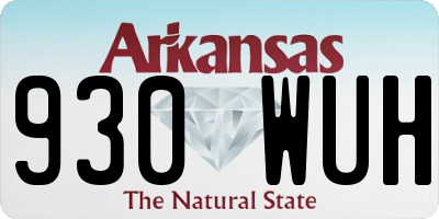 AR license plate 930WUH