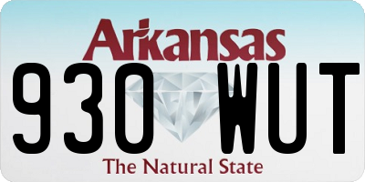 AR license plate 930WUT