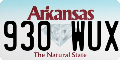 AR license plate 930WUX