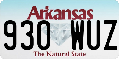 AR license plate 930WUZ