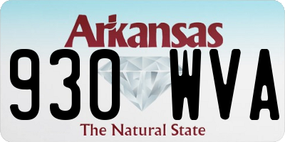 AR license plate 930WVA