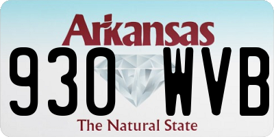 AR license plate 930WVB