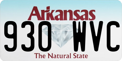 AR license plate 930WVC