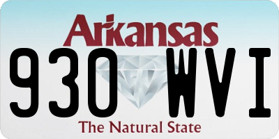 AR license plate 930WVI