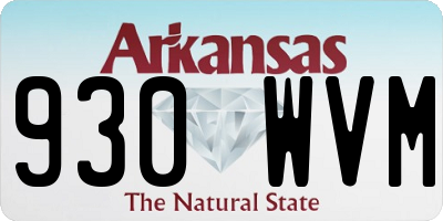 AR license plate 930WVM