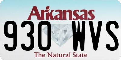 AR license plate 930WVS