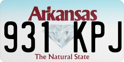 AR license plate 931KPJ