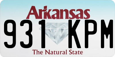 AR license plate 931KPM