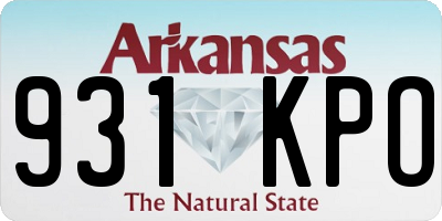 AR license plate 931KPO