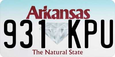 AR license plate 931KPU