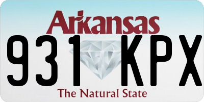 AR license plate 931KPX