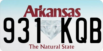 AR license plate 931KQB