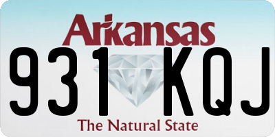 AR license plate 931KQJ