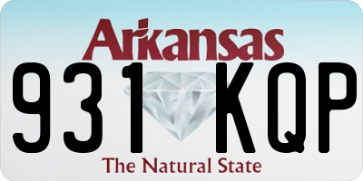 AR license plate 931KQP