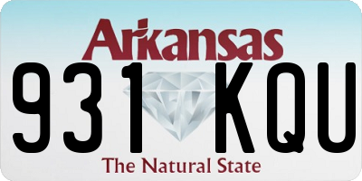 AR license plate 931KQU