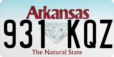 AR license plate 931KQZ
