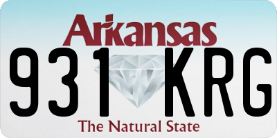 AR license plate 931KRG