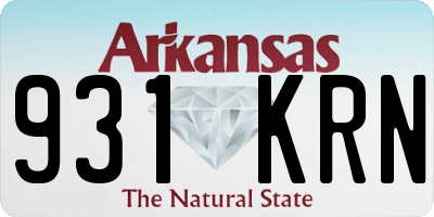 AR license plate 931KRN