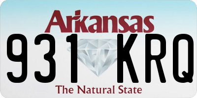 AR license plate 931KRQ