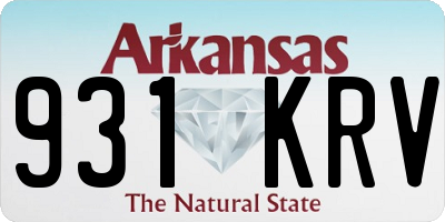 AR license plate 931KRV