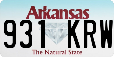 AR license plate 931KRW