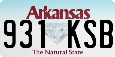 AR license plate 931KSB