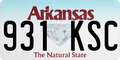 AR license plate 931KSC