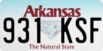 AR license plate 931KSF
