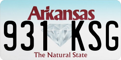 AR license plate 931KSG