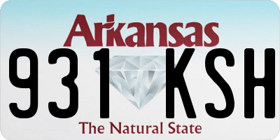 AR license plate 931KSH