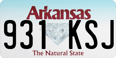 AR license plate 931KSJ