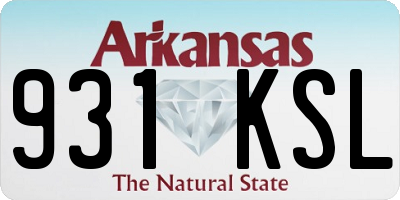 AR license plate 931KSL